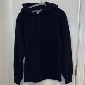Russell Athletic Black Hoodie with Drawcord